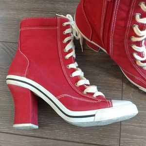 High Top - Heeled Sneaker Shoes